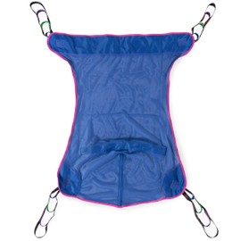 Medacure Full Body Mesh Patient Lift Sling Universal Compatibility - Medium Bariatric Polyester Transfer Sling for Hoyer, ProHeal, Invacare, Drive, and Other Patient Lifters - 49.2" L x 42.5" W