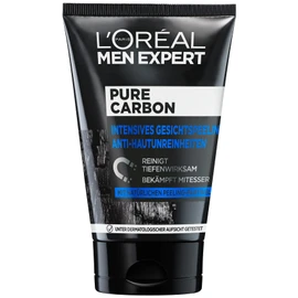 L'Oréal Men Expert Pure Charcoal Coal, Face Scrub for Blemished Greasy and Oily Men's Skin and Blackheads Pore Cleanser for Clear Skin (1 x 100 ml) Parent