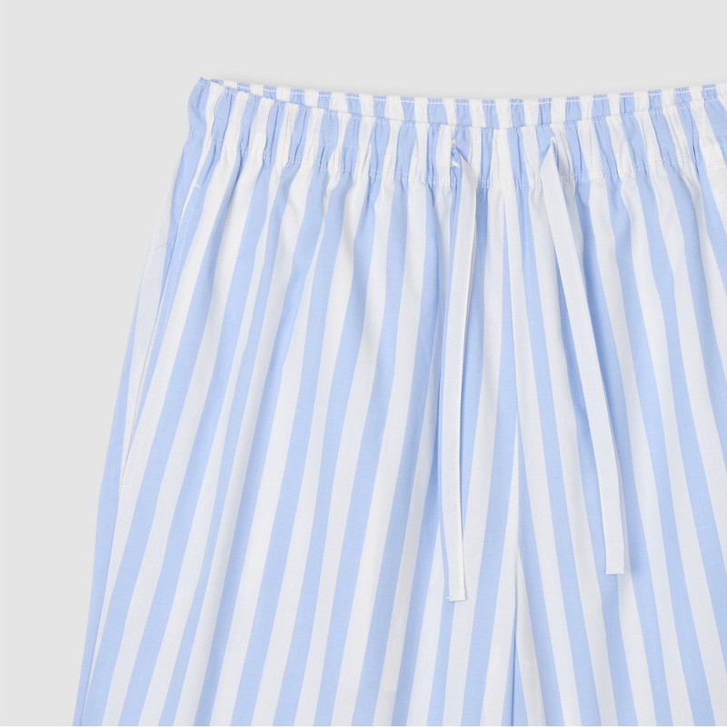 JAJU [JAJU] Men's 60s Cotton 5-part Pajama Set_Light Blue