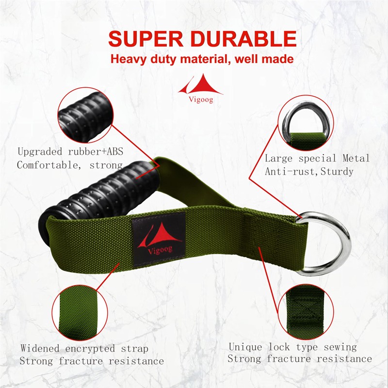 Vigoog Heavy Duty Gym Workout Handles Attachment for Cable Machine,Resistance