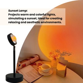 Sunset lamp Projector-Mood Lighting-Sun lamp-Sunlight lamp-Sunset Light-Sunset lamp for Bedroom-Fall Sunset lamp-Sunset lamp-Sun lamp-solset-xebor Sunset lamp-soleset lamp-Sunlight-Sunset led Light