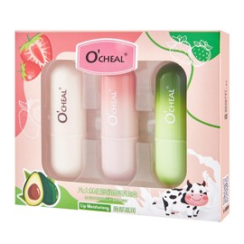 3 tastes lip balm and moisutriser, for lip hydrating and moisturziin, 3 fruit falvor lip balm