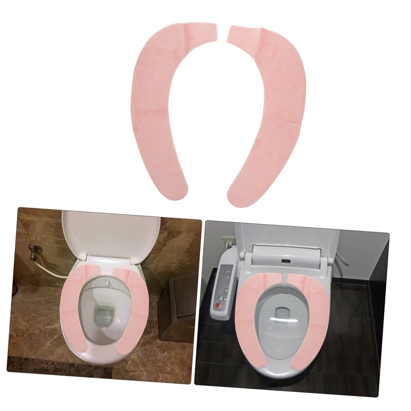 DOITOOL 1pair Comfortable Toilet Seat Mat Toilet Seat Supply Reusable