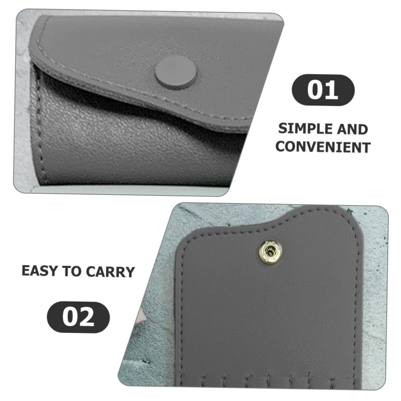 SAFIGLE 16Holes Nail Drill Bits Holder Portable Storage Bag for