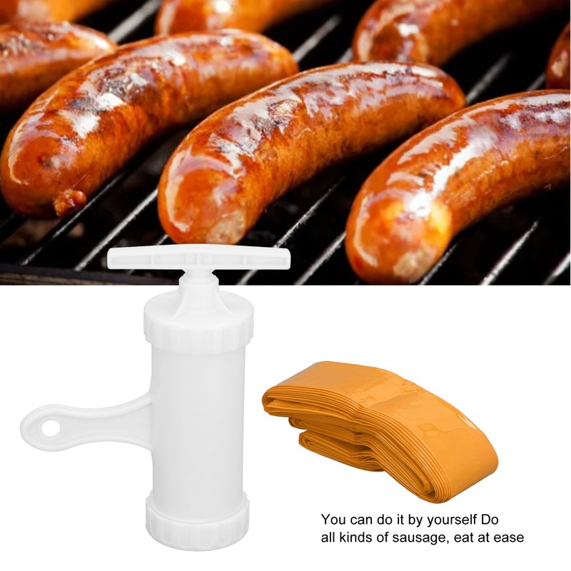 Plastic Sausage Casings Inedible Casings with Sausage Stuffing Tubes Manual