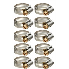 Premium Guard 10 PC Premium Guard Hose Clamps Range 1/2" to 1-1/16"