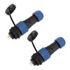2Pcs SD16 IP68 Waterproof Aviation Connector SD16 Female Plug Male