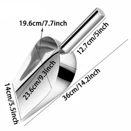 AWISEFULL Fireplace Shovel 14.4" Ash Shovel Heat Resistant Fireplace Scoop Garden Shovel