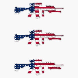 HOF Trading M27 Iar American Flag Vinyl Sticker Waterproof Decal Laptop Wall Window Bumper Sticker 5"