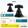 gotonovo 3 Hole Widespread Bathroom Sink Faucet Double Cross Handle