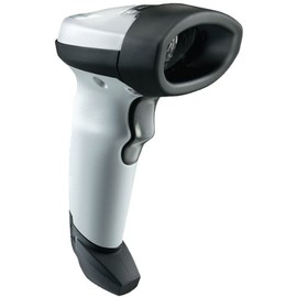 Li2208-Sr White Barcode Scanner Kit with Stand