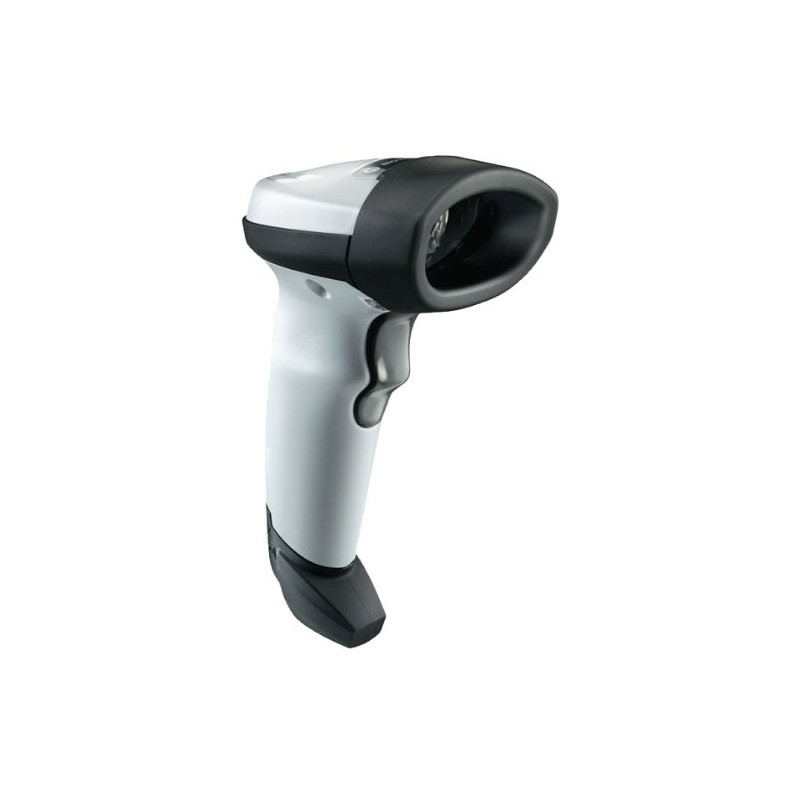 Li2208-Sr White Barcode Scanner Kit with Stand