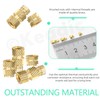 Keadic Black Zinc Plated Hex Nuts, Sizes Thread Knurled Nuts