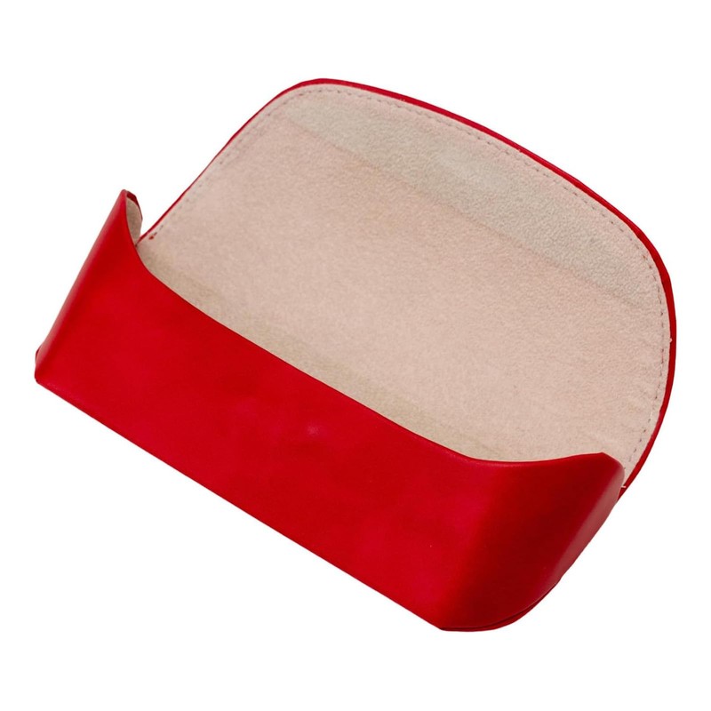 テーシーケース メガネケース おしゃれ レザー 革製 セミハード ケース マグネット式 アルミ ポリウレタン