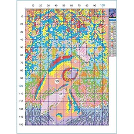 ARAZADR DIY Cross Stitch Kits for Home Decor, 3 Strands 11CT Stamped Embroidery Crafts Needlepoint Starter Kits for Beginners Adults and Kids- Cartoon Stitch and Butterfly Pattern, 11.81×15.75Inch