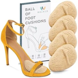 Walkize Metatarsal Pads for Women Ball of Foot Cushion Foot Pad Shoe Insert - 2 Pairs