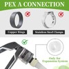PEX A Expansion Brass Fittings, 1/2"x 1/2" Female NPT Drop-ear