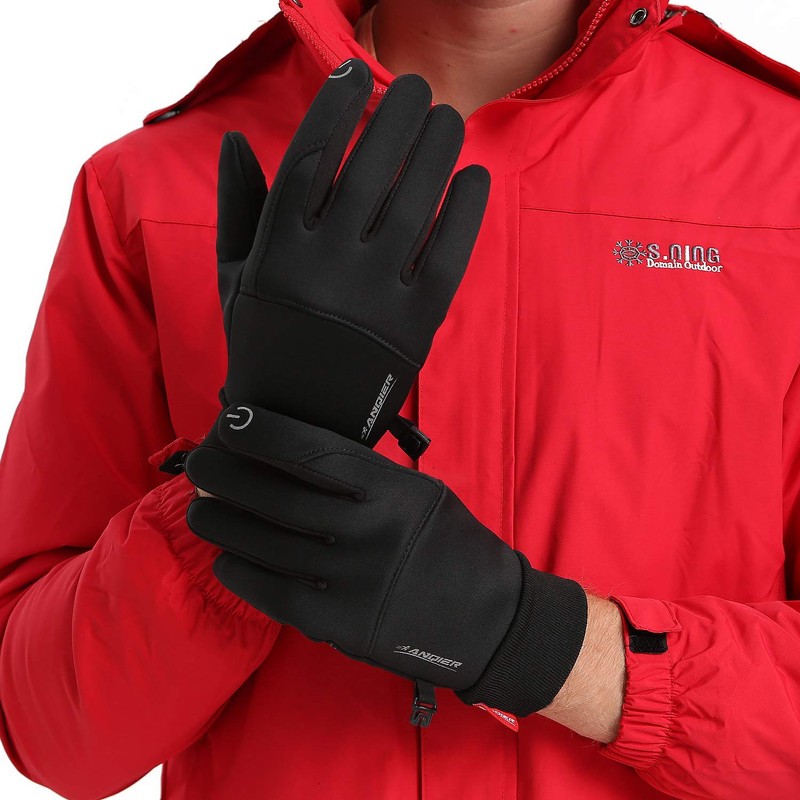coskefy Winter Gloves, Thermal Touch Screen Running Cycling Gloves Warm