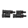 2PCS Solar PV Connector 2 to 1 Photovoltaic Crimp Connector