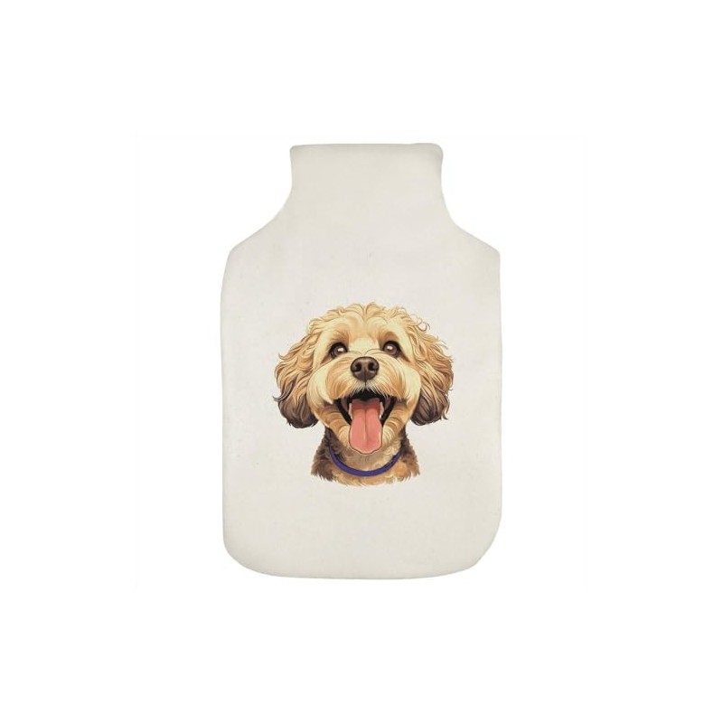 'Happy Cockapoo' Hot Water Bottle Cover (HW00037402)