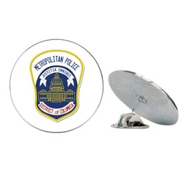 NYC Jewelers Washington DC Police Metropolitan Police District of Columbia Metal 0.75" Lapel Hat Pin Tie Tack Pinback