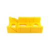 QWORK 12-Inch High Impact Plastic Miter Box with Versatile Cutting