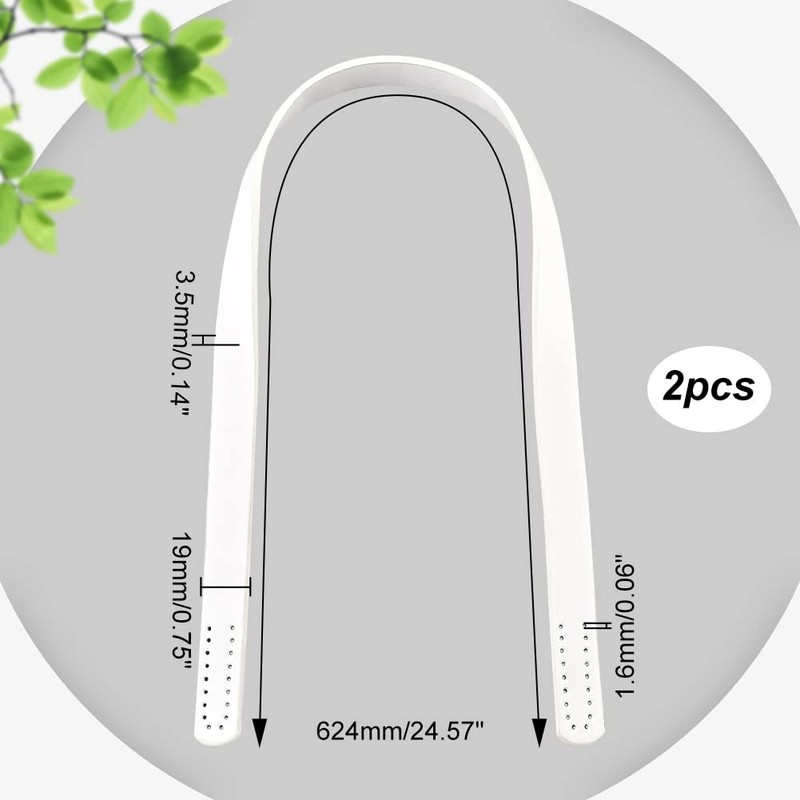 PH PandaHall 2 Pcs Bag Handle 24.4" Long Leather Handle