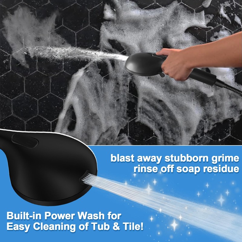 Wosaisius High Pressure Handheld Shower Head, Detachable Showerhead with Handheld