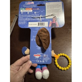 GUND Ms Rachel sensory take a long doll/ rattle teething toy NEW With Tags