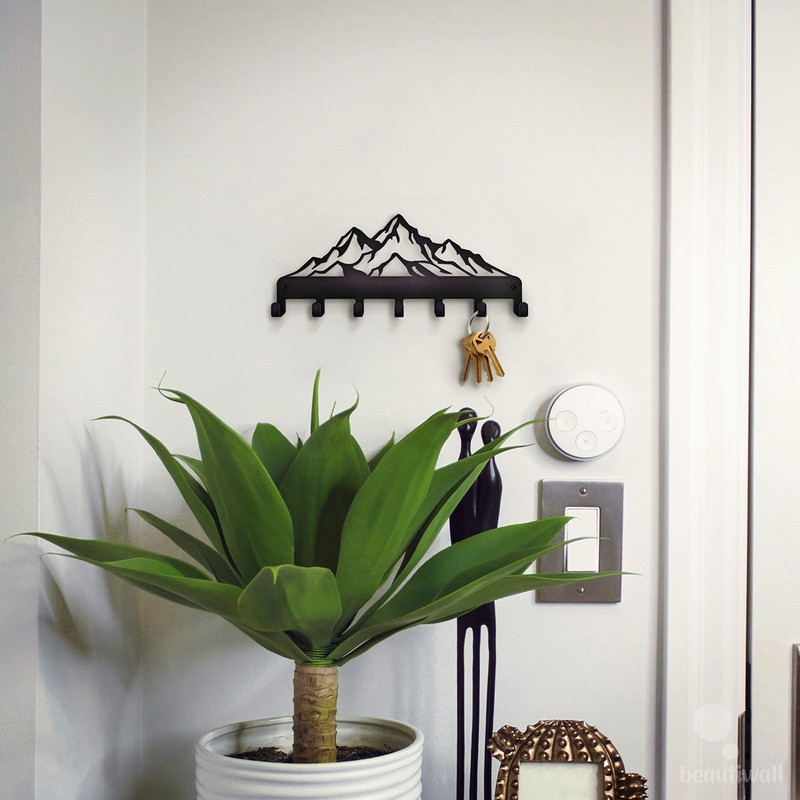 Beautiwall - Key Rack Steel Key Hanger (Mountains)