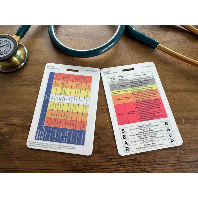 Set of 8 Healthcare, Nursing, Medical Pocket Cards