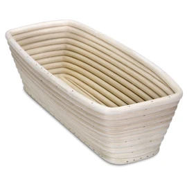 Städter Proving Basket, Rectangular, Wicker, Beige, 26.5 x 14 cm, height 6.5 cm
