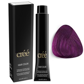 Cree Professional Permanent Hair Color, 100ml - 3.4 fl.oz. (Violet Violet)