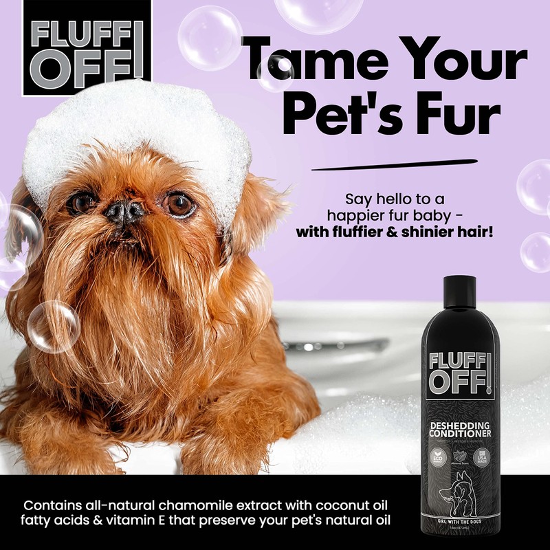 Fluff Off! by Girl With The Dogs, Natural Deshedding Dog/Cat