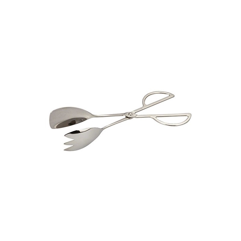 Leeber 73014 Elegance Stainless Steel Scissor Salad Tongs44; 10 in.