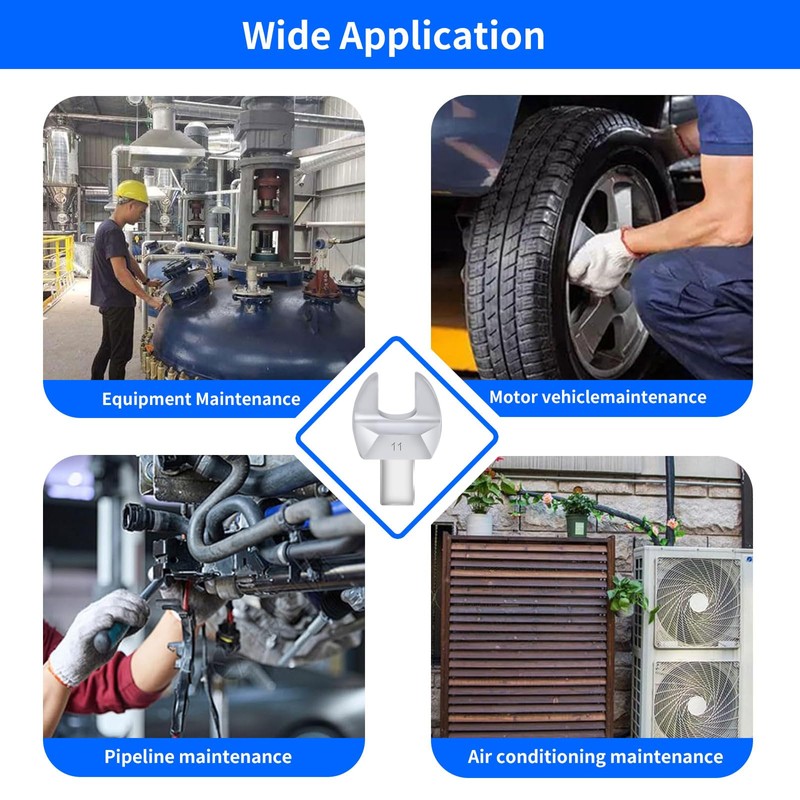 ATsafepro Open-End Socket Tool Torque Open-End Spanner, 9 x 12