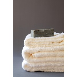 Premium Turkish Bath Towels Set of 3 (%70 Rayon Derived from Bamboo,%30 Cotton) | Bathroom Towels, Gym Towels, Spa Towels, Beach Towels | Organic, Super Soft, Sustainable (12x20, Golden Beige)