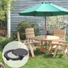 PAGOW 4 Pack Patio Table Umbrella Hole Ring and Cap