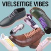 Miscly Flat Shoelaces - Waxed Tear-Resistant for Stiffles and Leather