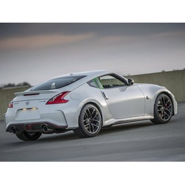 Rvinyl Pillar Post Window Trim Compatible with Nissan 370Z 2009-2020 - Gloss (Black)