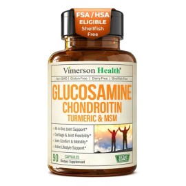 Vimerson Health Glucosamine Chondroitin Turmeric & Msm 90cap Sin Sabor