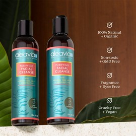 Purifying Organic Facial Cleanser Aleavia Presents The Leading Facial Wash Treatment Made With Aloe Vera To Prevent Acne & Oily Skin Exfoliate & Hydrate Your Face Today