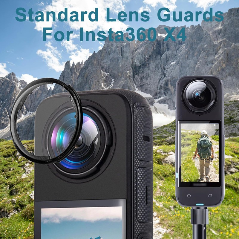 Higatful Insta 360 X4 Standard Lens Cover Lens Cover for