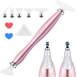 benote Diamond Art Painting Pen Accessories Tools, Metal Square and Round Tips Ergonomic Diamond Drill Dotz Pen Screw In Tip Multi Replacement Pen Heads for DP Cross Stitch - Rose Gold