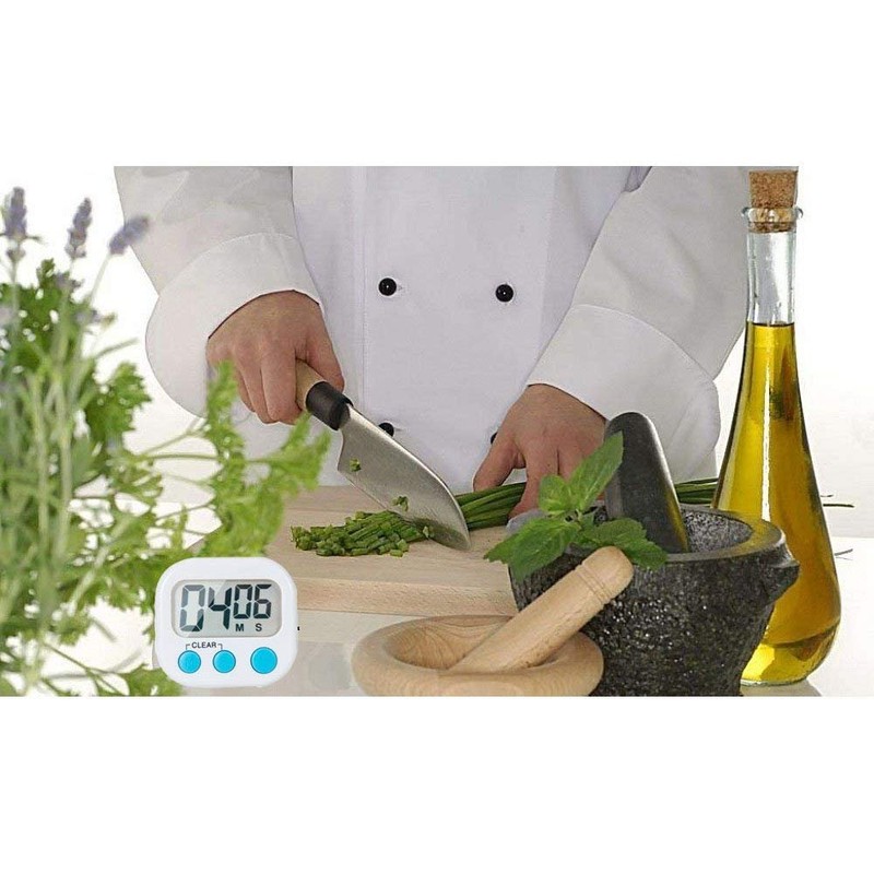 LinkDm 6 Pack Small Digital Kitchen Timer Magnetic Back and