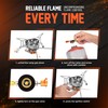 5000W Camping Stove, Backpacking Windproof Camp Stove with Piezo Ignition