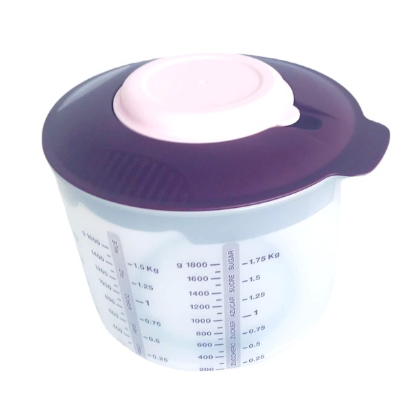 Tupperware Baking Mixing Measuring Cup Candy 2.0 L Mixing Cup Baking Aid D216 Blackberry Purple Pink White