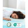 PERLECARE 3 Inch Queen Memory Foam Mattress Topper, Cooling Gel