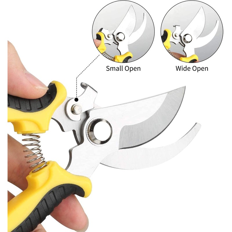 Pruning Shears Garden Scissors Patch Ergonomic Grip Lightweight Hand Garden