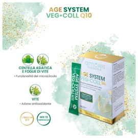 Armores Natura Integratori Alimentari, Age System, Integratore Pelle, a Base di 18 Aminoacidi che Supportano il Collagene, Coenzima Q10, Centella Asiatica, Vite, Vegano, Senza Glutine, 14 Stick